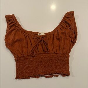 Burnt orange Crop Top